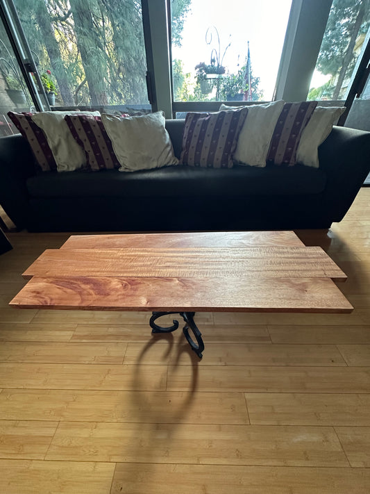 Minimalist Mahogany custom with Zabuton Japanese style cushion